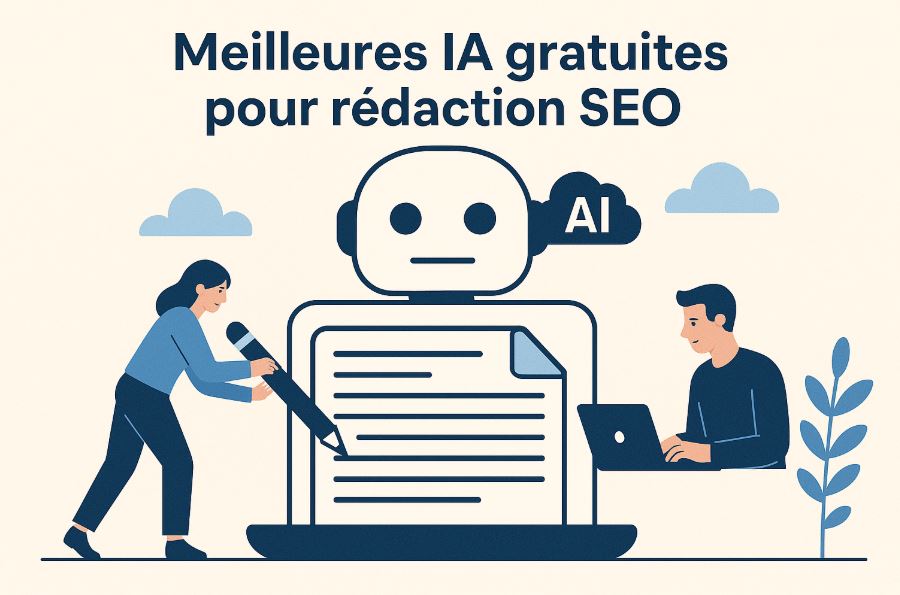 Meilleures IA gratuites pour rédaction SEO